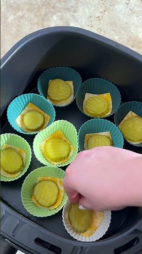 Air Fryer Cheesy Ranch Pickle Chips #recipe #airfryerrecipes