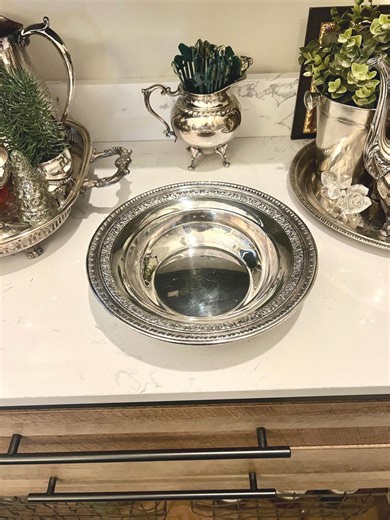 Vintage Reed & Barton Silverplate Elegant Round Serving Bowl - Etsy