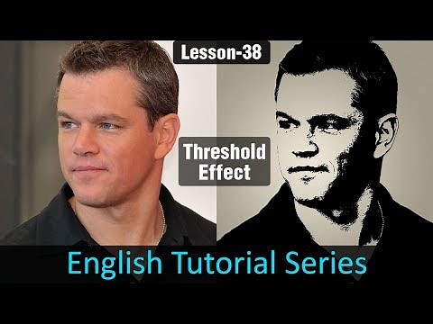 Threshold Effect in Photoshop (Lesson 38)