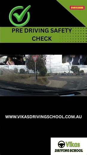 Pre-Driving Safety Check In Driving Test.