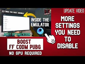 Gameloop lag fix // Inside PUBG settings & More Developer Options Settings✅