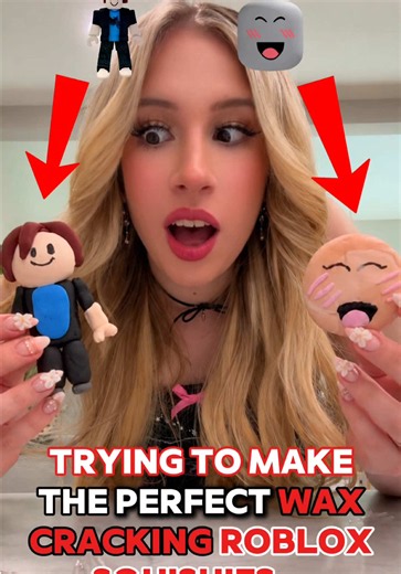 REMAKING ROBLOX WAX CRACKING SQUISHIES 🤭🤣🥰 | squishies