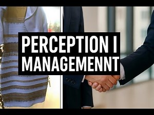 12- Personality, Attitudes, and Work Behaviors - Part 3 - Perception