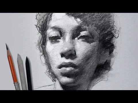Portrait Sketching with Charcoal