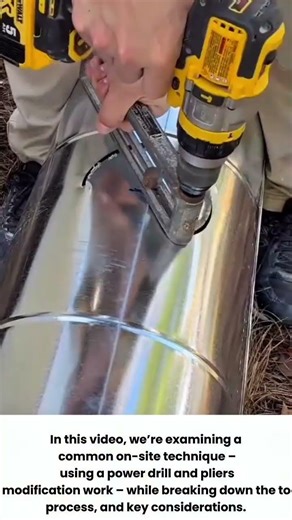 Using Drill & Pliers on Metal Ducting? Full Educational Breakdown | Short Video"‎