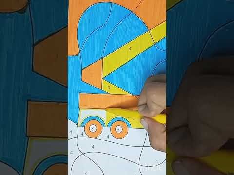 Color by Number Construction Truck 🚛🎨 - 29