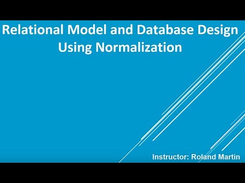 Relational Model and Database Design Using Normalization pt 1