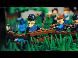 Lego Battle of Gettysburg Stopmotion (Day 2) - A Lego American Civil War Stopmotion