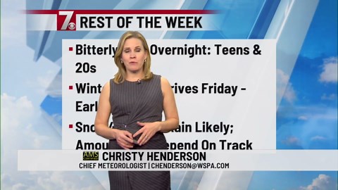 Winter storm forecast update - 11 pm Wednesday