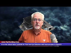 AI on the Jetson Nano LESSON 34: Face and Eye Detection with Haar Cascades in OpenCV