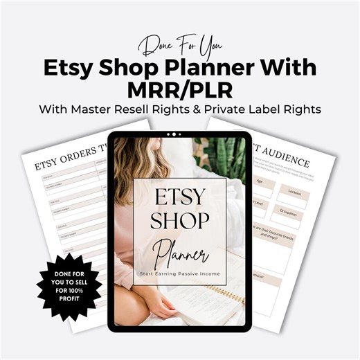 Etsy Shop Planner: MRR/PLR Digital Planner to Resell (DFY) - Etsy UK