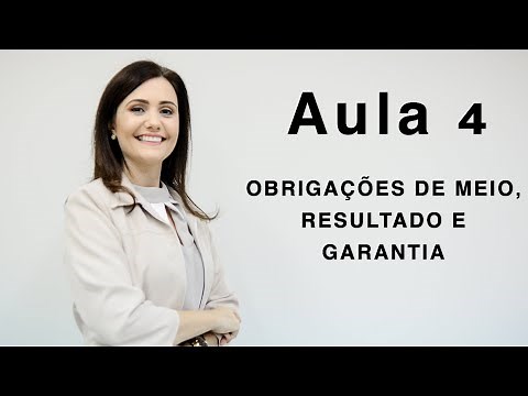 Obrigações de meio, resultado e garantia