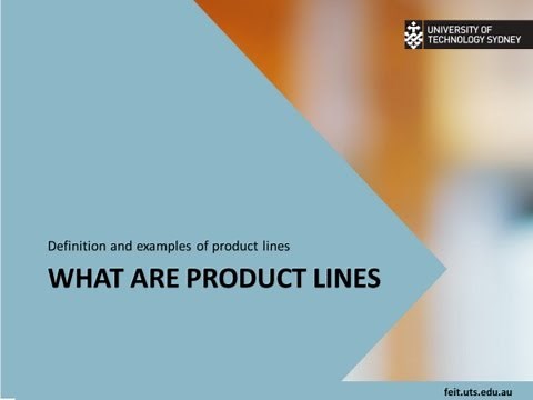 Product lines Definition