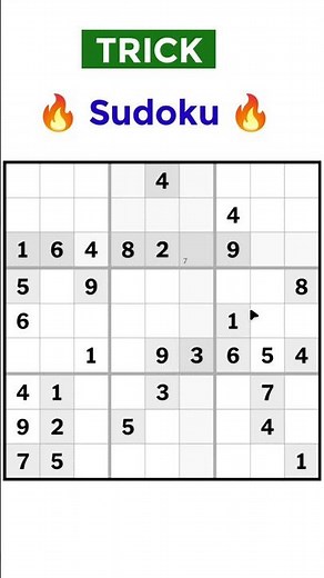 🔥 Viral Sudoku Trick That Solves Any Puzzle! #viralsudokutrick