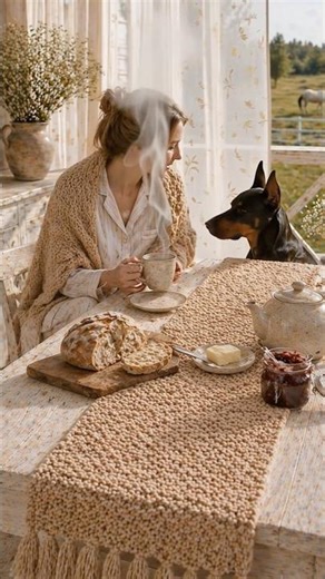 Calm Knitted Table Runner • Slow Living Texture 🧶 Tea Time ☕️☀️