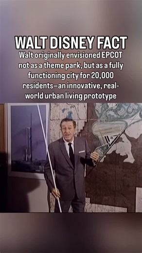 Did you know EPCOT wasn’t always meant to be a theme park? When Walt Disney first dreamed up the Experimental Prototype Community of Tomorrow (EPCOT), his vision was for a real working city where 20,000 people would live, work, and innovate together. It was designed to be a blueprint for the future — complete with advanced transportation systems, cutting-edge technology, and constant progress. Although EPCOT became the park we know today at Walt Disney World, Walt’s bold idea still inspires its 