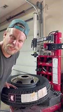 How mechanics fill Big Floppy Tires with air Cheetah tire mounting difficult bead seating 1 man fill