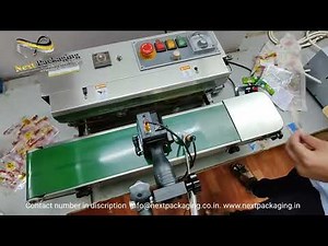 Inkjet batch printer with stand and conveyor at Rs 45000 | batch coding machine for pouch, labels,