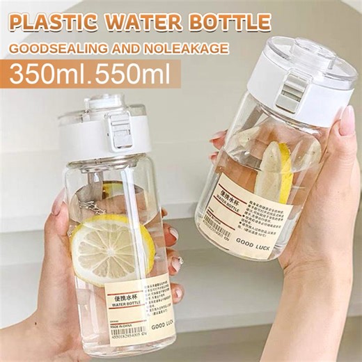 Vacaka 350/550ML Simplicity Water Bottle With Filter Transparent Plastic Portable Leak Proof Drink Cup | Lazada PH