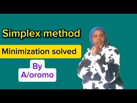 Simplex method minimization with Big M method | Operation research