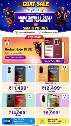 📱 Best Redmi Phones Under ₹10K, ₹15K & ₹21K | Flipkart GOAT Sale 2026