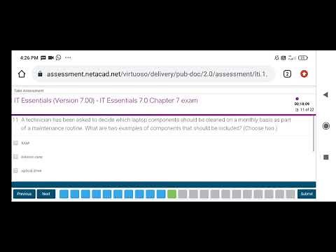 IT Essentials 7.0 chapter 7 Exam Answer 100% ✅✅✅ |||||
