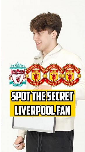 Can you find the SECRET Liverpool fan amongst these United fans ? 🫣#football #soccer #manunited