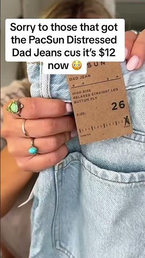 Pacsun haul: sizing guide for dad jeans & more #pacsunhaul #pacsunjeans