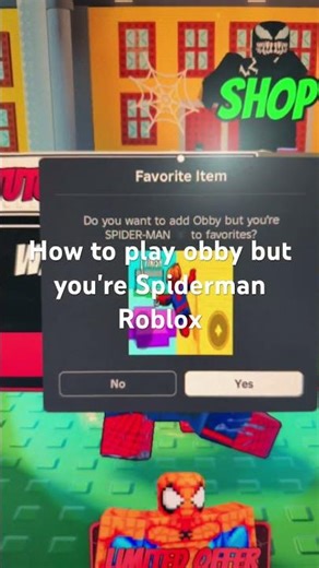 How to play obby but you're Spiderman Roblox