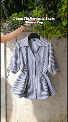 Versatile Fashion: Loose Tie Short Sleeve Top Styles