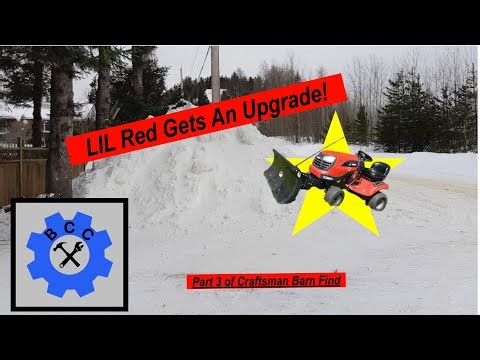 Snow Plow Didn't go as planned. Craftsman Barn Find mower gets an upgrade.