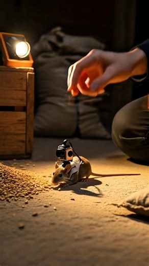 House Mouse Back-Mounted Camera | Underground Nest Exploration #timelapse #epoxyfloor #balancebeam