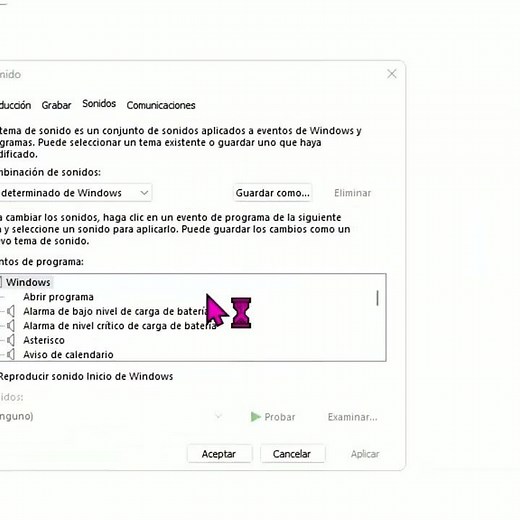 Cómo desactivar el sonido al conectar dispositivos en windows 11