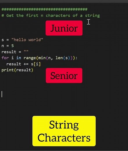 Working with string characters
