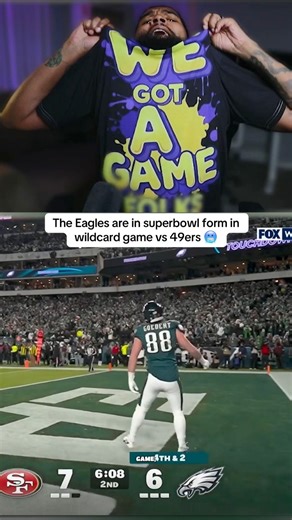The Eagles are in superbowl form in wildcard game vs 49ers 🥶 #nfl #eagles #49ers #playoffs | Ya Bummy Ta Me