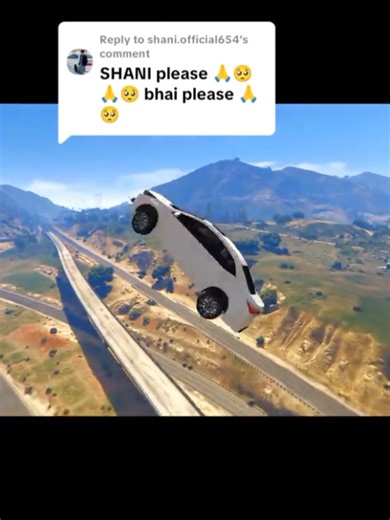 High Speed Jump Crash in Toyota Grande - GTA V Clip