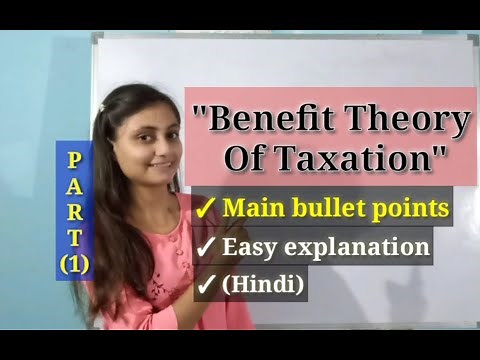 Benefit Theory of Taxation (Part-1) | Economics