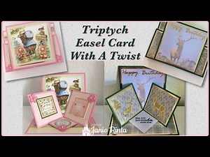 Triptych Easel Card With A Twist - Not Just Another Easel Card - Tutorial