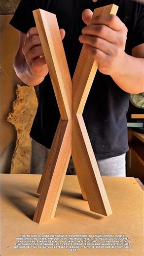 Amazing Interlocking Wood Joint Without Nails or Screws.