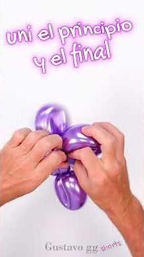 🌸 Globoflexia y figuras con globos paso a paso 🌸 como hacer una flor con globos ‪@GustavoGG‬