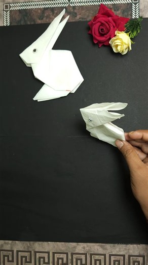 EASY PAPER RABBIT TUTORIAL | ORIGAMI BUNNY 🐰✨ #Shorts #PaperRabbit #Origami #PaperCraft