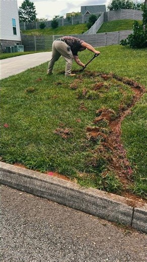 Creating a Flower Bed with Stone Borders