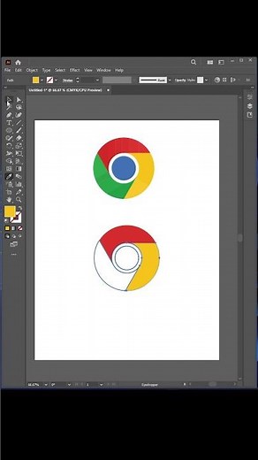 How to create google chrome logo #wow #google #chrome #trending #popular #viral #shorts #video