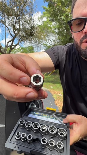 🔧 La herramienta que salva cualquier tornillo dañado o oxidado | Bolt & Nut Remover Set #Herramientas #BoltExtractor #DIYTools #Mecanica #ToolTok 🔧