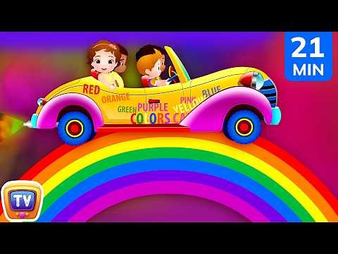 Colors Song for Kids | Learn Red, Blue, Yellow, Purple + Color Hop | 21 Min | ChuChu TV