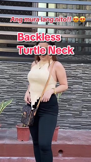 Sheesh ang ganda 😍 #turtlenecktop #backlesstop #turtleneckoutfit #turtleneck
