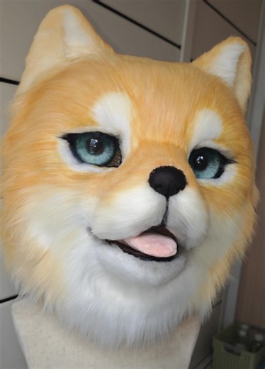 Realistic Shiba Inu Dog Mask, Handcrafted Faux Fur Cosplay Costume, Japanese Pet Headwear - Etsy