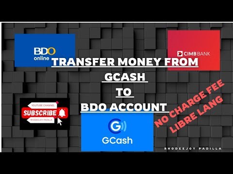 Transfer money from gcash to bdo account ( no charge fee) libre lang pag transfer