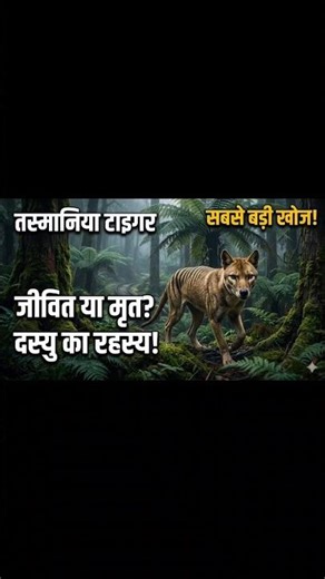🧐तस्वीर में कैद तस्मानिया टाइगर की दास्तां🥺