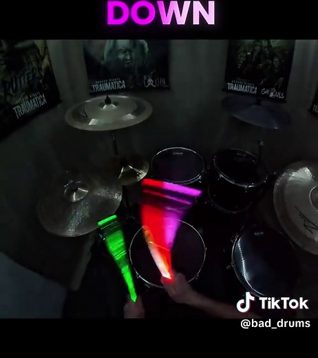 Falling Down | Get my LED Sticks Now in my Bio #fyp #epic #drummer #drums #fypシ゚viral🖤tiktok